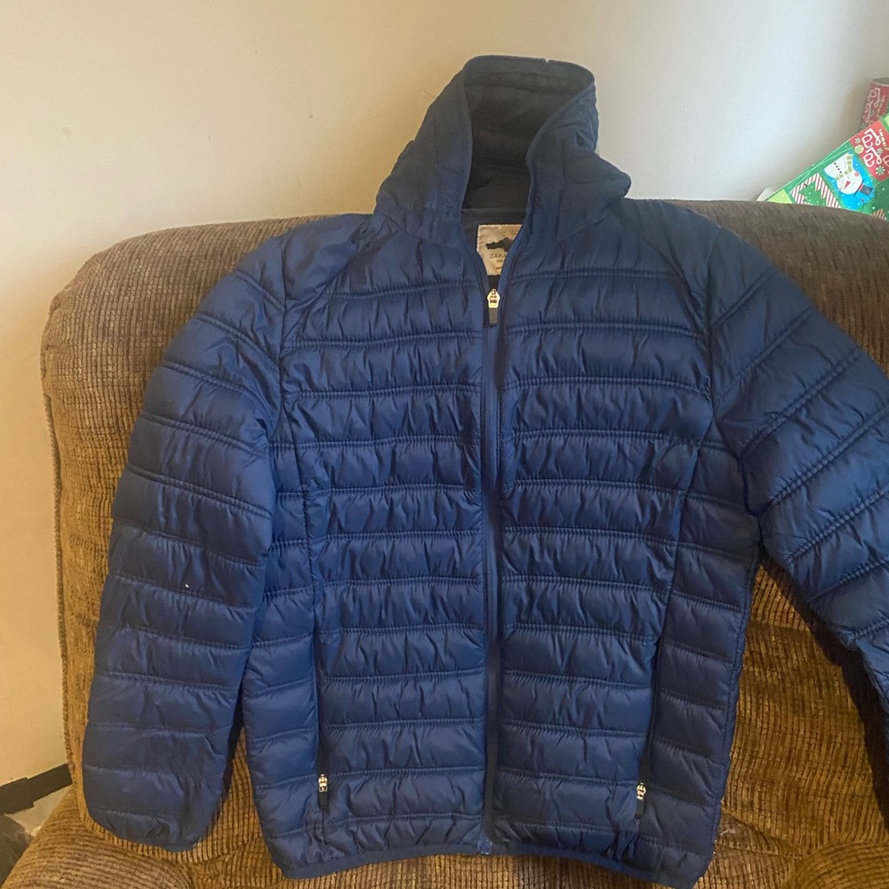 Zara Boy spring light puffer navy 11/12